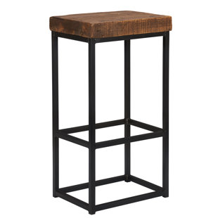 Mackin wooden swivel bar & online counter stool gracie oaks seat height